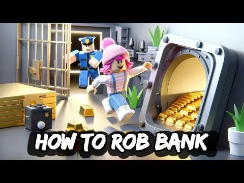 How to ROB BANK in EMERGENCY HAMBURG [ ROBLOX LADDER Method Easy GUIDE ]